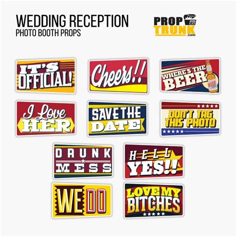 L116 Wedding Reception Photo Booth Props PropTrunk