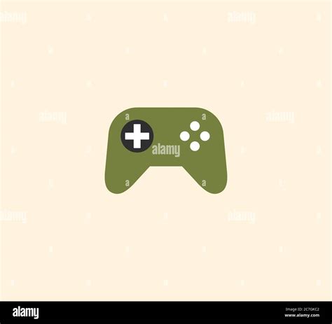 Video Game Controller Vector Isolated Icon Illustration Joystick Icon