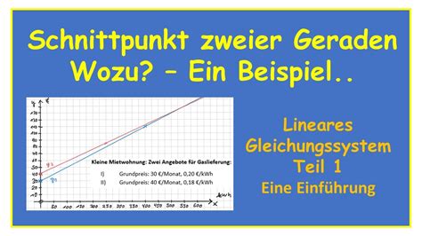 Schnittpunkt Zweier Geraden Wozu Oder Wann Braucht Man Den