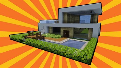 Cara Membuat Rumah Modern Kolam Renang Minecraft Tutorial Youtube