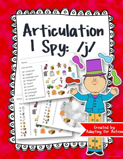 J Articulation Activity J Find It Speech Therapy Games Print And Digital Speech Therapy