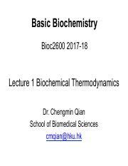 Bioc Lecture Pdf Basic Biochemistry Bioc Lecture