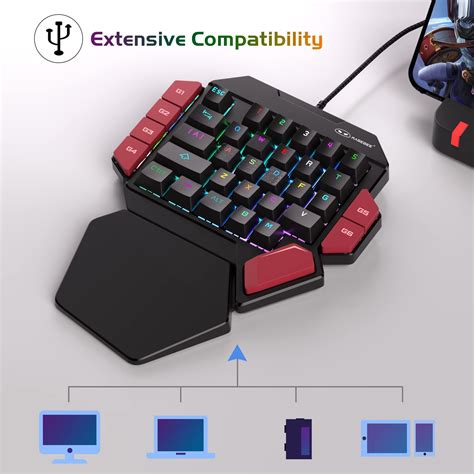 Snapklik Magegee One Handed Professional Gaming Keyboard Rgb