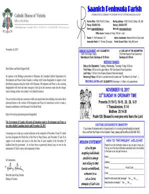 Fillable Online Stephens Anglican Church Fax Email Print Pdffiller