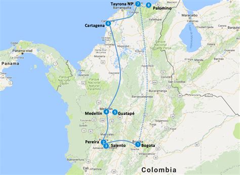 Backpack Route Colombia In 2020 Colombia Backpacken En Roadtrips