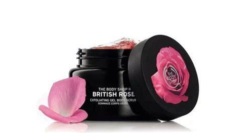 Review The Body Shop British Rose Exfoliating Gel Body Scrub