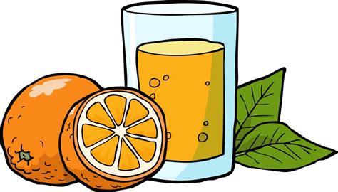 Fresh orange juice Royalty Free Vector Image - VectorStock