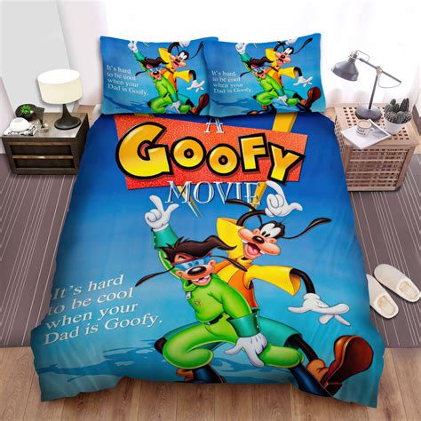 A Goofy Movie (1995) It's Hard To Be Cool When Your Dad Is Goofy Movie Poster Bed Sheets Spread ...