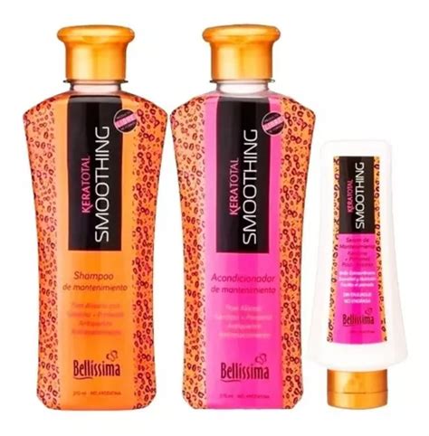 Combo Post Alisado Anti Frizz Keratotal Smoothing Bellissima