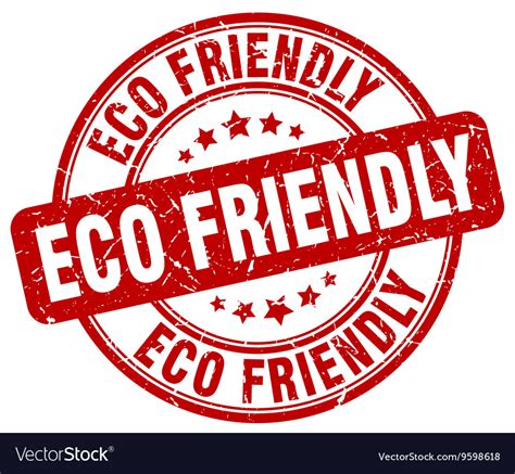 Eco Friendly Stamp Royalty Free Vector Image VectorStock