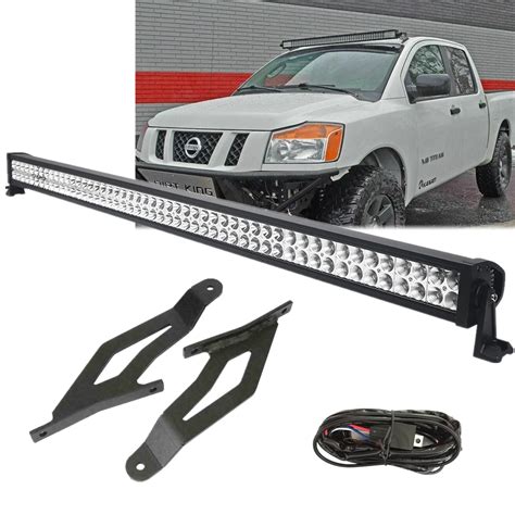 50 Inch Straight Led Work Light Bar With Upper Roof Mounting Bracket