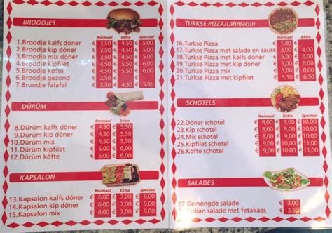 Menu At Anatolia D Ner Venlo