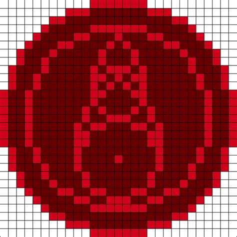 Fire Glyph The Owl House Perler Bead Pattern Bead Sprites Misc