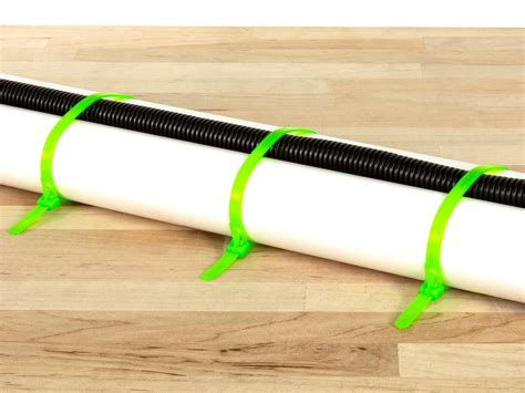 Fluorescent Green Releasable Tie Secure Cable Ties