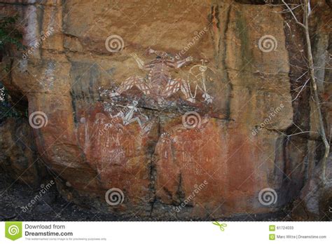 Aboriginal Rock Art at Kakadu National Park, Northern Territory, Australia Editorial Stock Photo ...