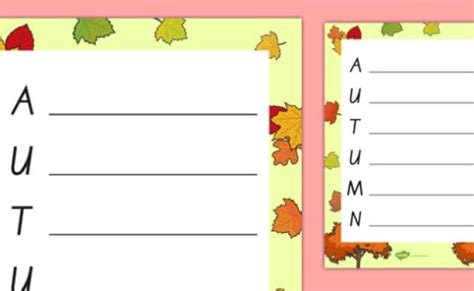 Nature Acrostic Poem Free Template Acrostic Poem Template Poem Otosection