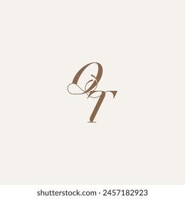 Initial Monogram Logo Wedding Concept Design Stock Vector Royalty Free