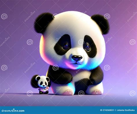 Cartoon Baby Panda Wallpaper