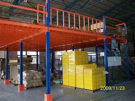 Heavy Duty Steel Structure Mezzanine Floor For Warehouse Storage Rack