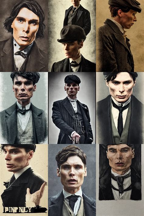 KREA Portrait Cillian Murphy In Peaky Blinders Raised The Gun To His