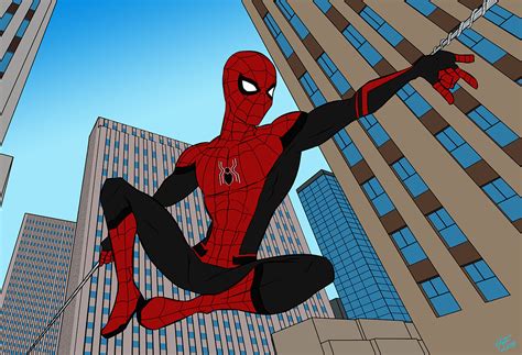 Spider Man Far From Home Logo Drawing Spider Man Far From Home Alt