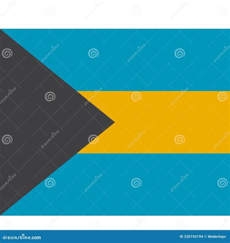 National flag of Bahamas stock photo. Illustration of pattern - 230745194