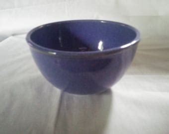 Vintage Blue Pottery Bowl Mixing Bowl Vintage Mixing Bowl Stoneware