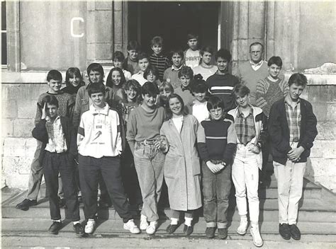 Photo De Classe 5 Eme Avec Mr Chognot De 1988 Collège Amiral De Rigny