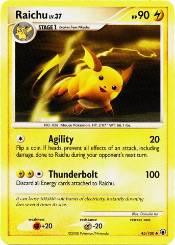 Raichu Majestic Dawn 45 Bulbapedia the community driven Pokémon