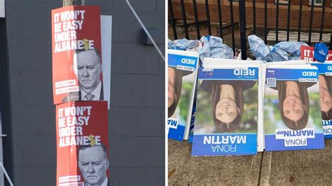 Reid Federal Election Residents Blast Liberals As Corflutes Litter