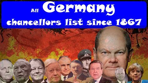 List Of Germany Chancellors By Time In Office Liste Der Deutschen