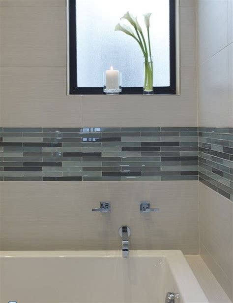 White Bathroom Tiles With Border Ideas And Pictures