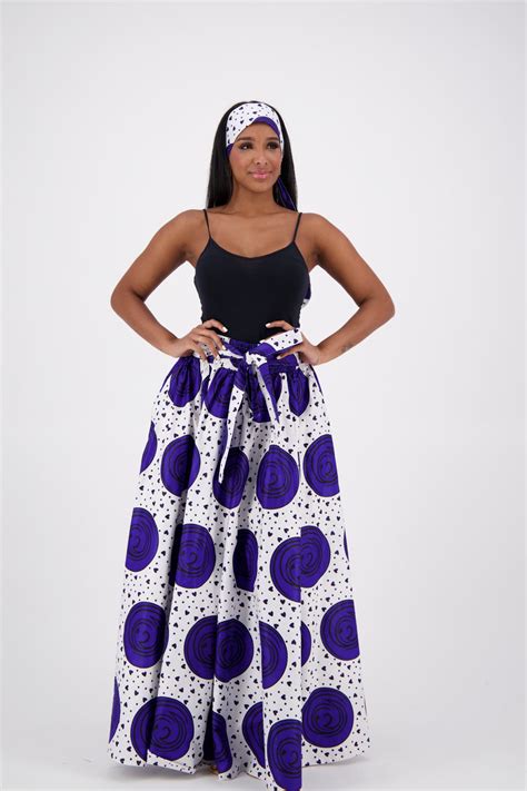 African Print Maxi Skirt 16317 251 Advance Apparels Inc