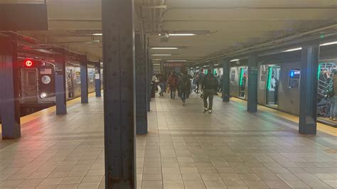 A And C Trains Entering Leaving 42nd Street PABT Station R O T F