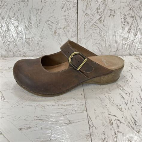 Dansko Shoes Womens Martina Mary Jane Wedge Clogs Mules