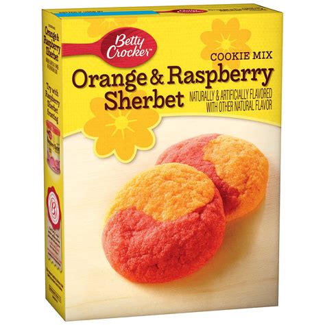 Betty Crocker Orange And Raspberry Sherbert Cookie Mix Shop Baking Mixes At H E B