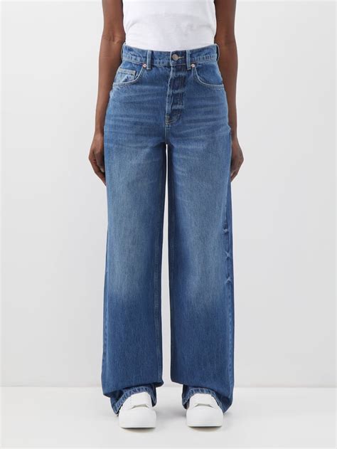 Pooling Wide Leg Jeans Raey 90s Organic Cotton High Waisted Jeans The 8 Biggest Denim Trends