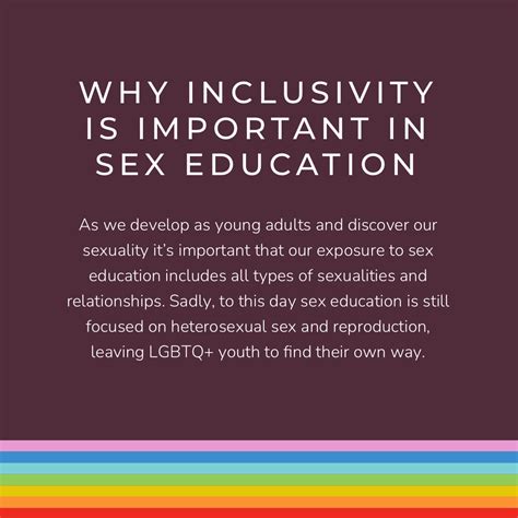 Why Sex Education Needs To Be Inclusive Je Joue Us