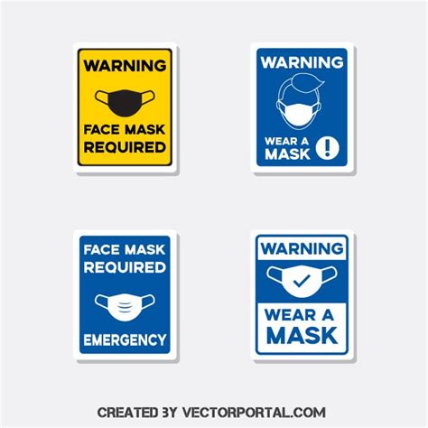 Face mask required sign Royalty Free Stock SVG Vector and Clip Art