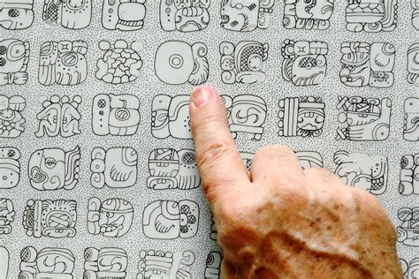 Mayan glyphs - Stock Image - E900/0514 - Science Photo Library