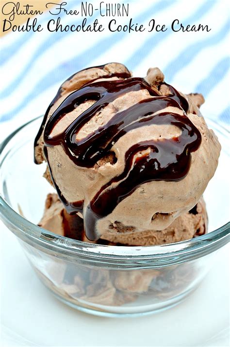 Gluten Free No Churn Double Chocolate Cookie Ice Cream Breezy Bakes