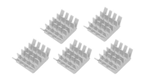 Dissipadores de calor em alumínio 14x13x6mm 5 peças Opencircuit