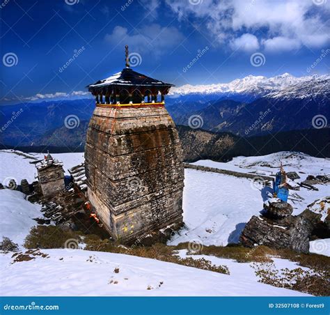 Tungnath Is The Lord Shiva Temple Stock Photography | CartoonDealer.com ...