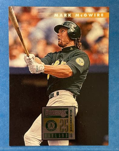 Donruss Baseball Card Mark Mcgwire Oakland Athletics Ebay