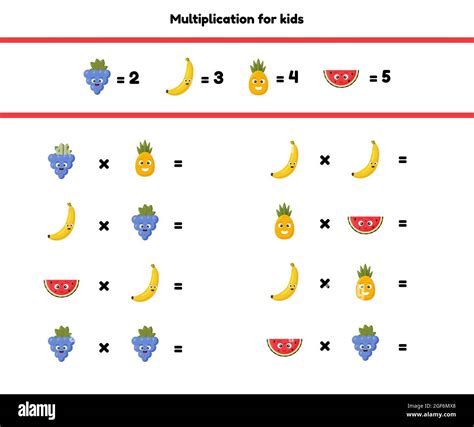 Ilustración Vectorial Juego De Matemáticas Para Niños En Edad