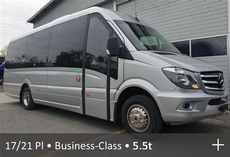 Busmiete 17 bis 21 Plätzer Midibus Kleincar VIP Mercedes Sprinter mieten