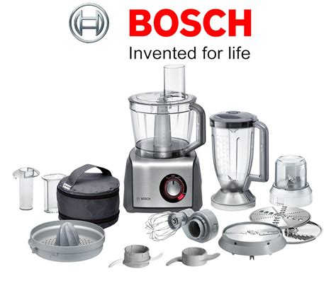 Bosch MCM68861GB Multi Talent Food Processor 1250W 3 9L 2 Speeds And