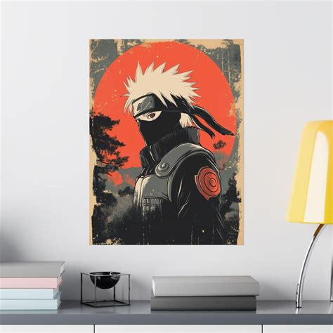 kakashi anime poster anime print japan artwork kakashi print