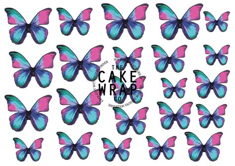 Wafer Paper Butterfies Edible Pre Cut Butterfly Wafer Etsy