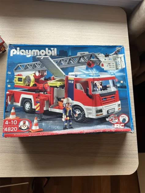 PLAYMOBIL 4820 CAMION de Pompiers Grande Échelle EUR 35 00 PicClick FR